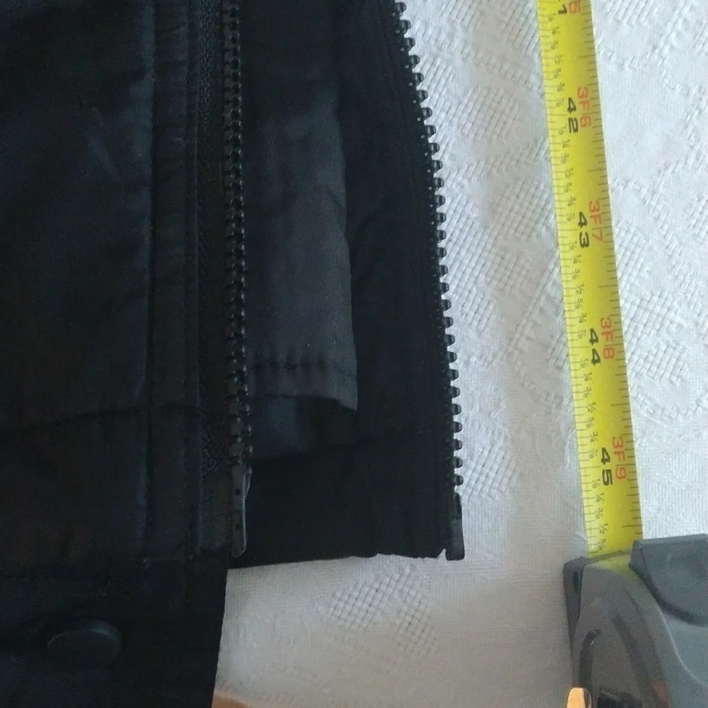 Split rail outdoors skiing hiking snow gear black pants xl zip Velcro snaps
